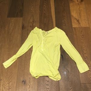Kid XS yellow J.crew long sleeved shirt